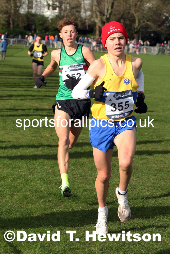 Boys under-15s, European Cross Country Championships Trials, Sefton Park, Liverpool. Photo: David T. Hewitson/Sports for All Pics
